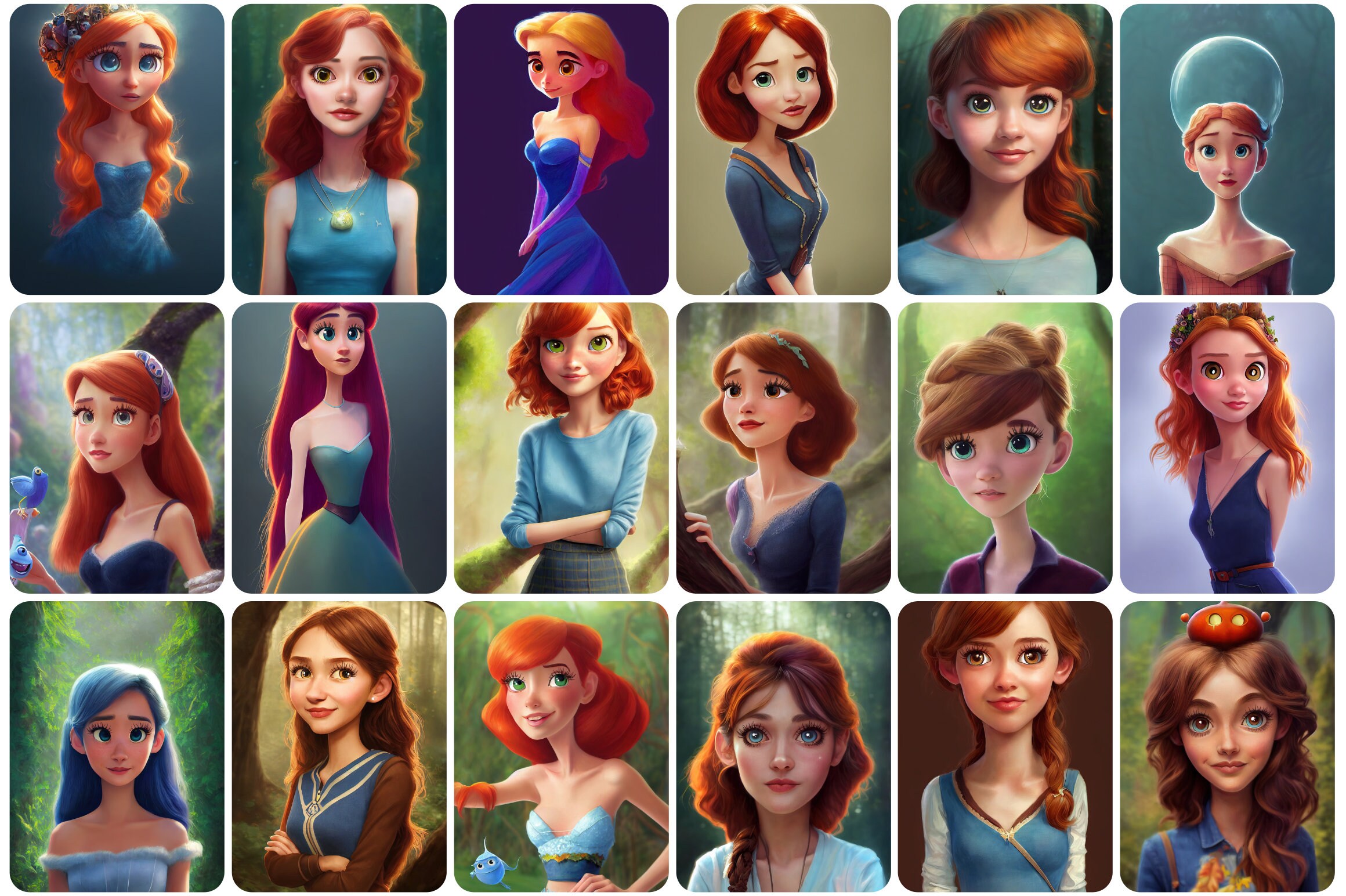 100 MEGA BUNDLE Princess Printable Clipart, Girl Clipart, Princess ...