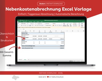 Simple utility bill as an Excel template. For one or more units. User-friendly utility bill Excel template.
