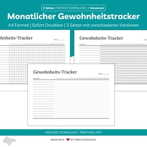 Monthly Habit Tracker | Habit Tracker | routine template | habits | 30 Day Habits Challenge Printable | A4 size | Gray