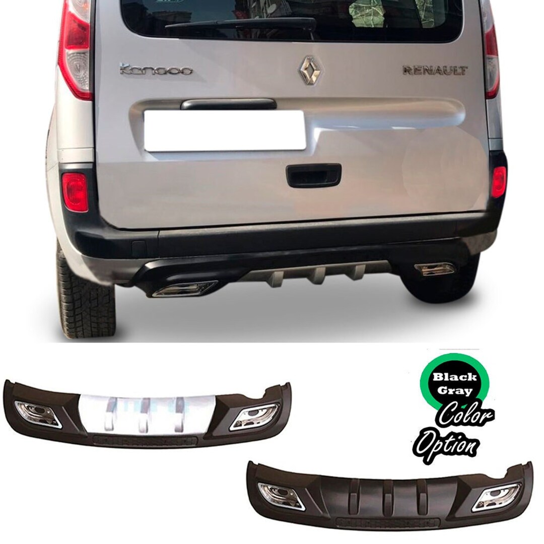 For Renault Kangoo Rear Diffuser Diffusor Rectangle Chrome - Etsy