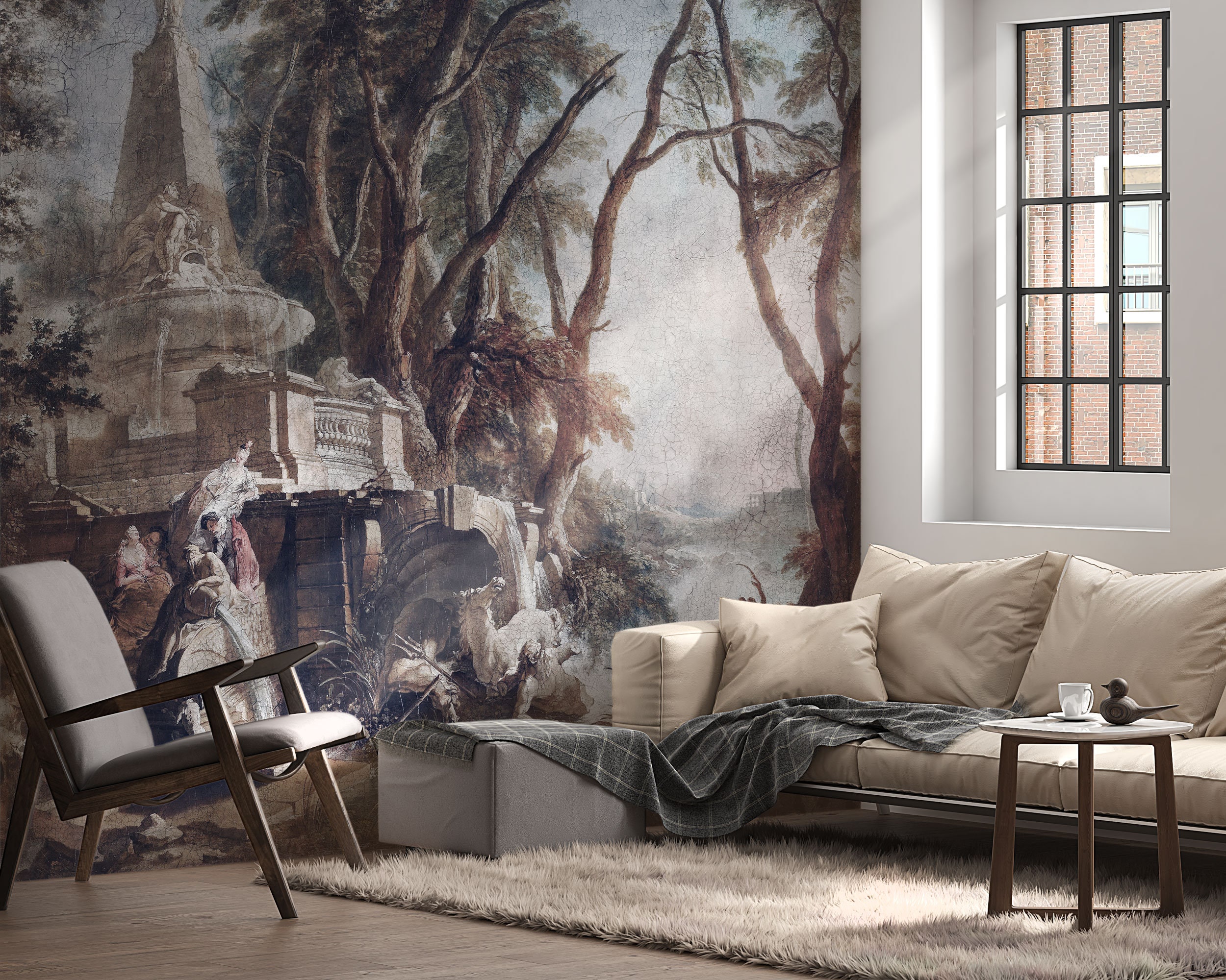 Bedroom Mural Forest - Etsy