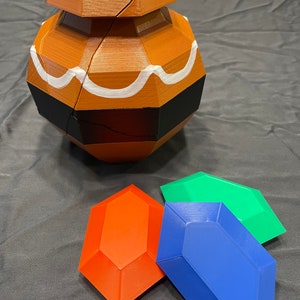 Zelda Breakable Magnetic Rupee Jar 3 Rupees image 4