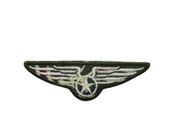 iron on patch applique Military Wings 4" x 1-1/4"