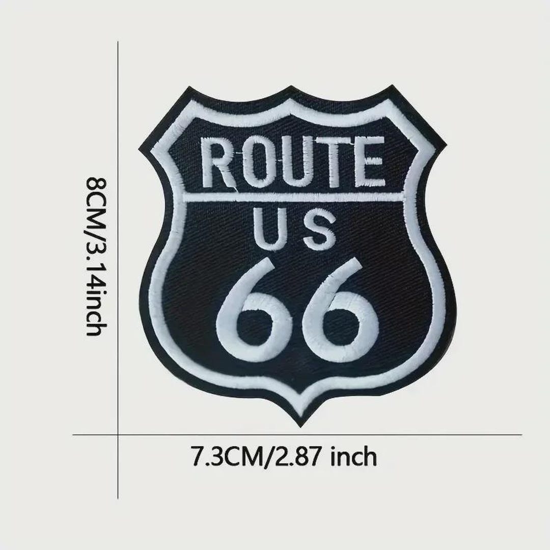 1 Piece Route 66 Iron on Patch Applique 3 X 3 Inch - Etsy