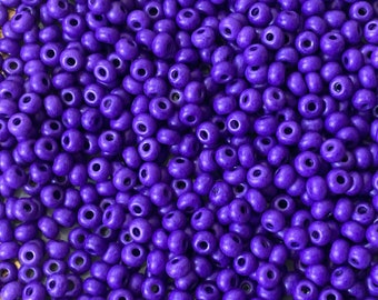 6/0 Terra Intensive Violet Matte Dyed Terra Opaque|Rocailles| Preciosa| Glas Czech E Beads 4 mm Rocailles 100/200/300/500 Gramm| #16A28