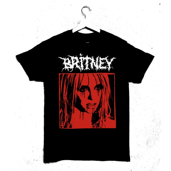 BRITNEY black metal/rock band t-shirt