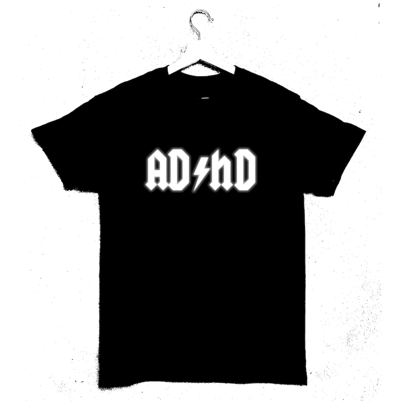 ADHD ACDC T-shirt - Etsy