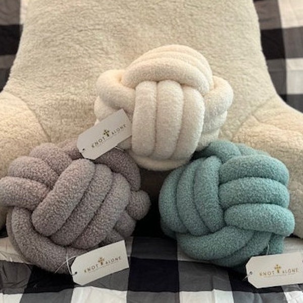 Knot Pillow Etsy