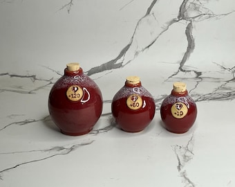 Handmade Stoneware Potion Bottle: Cosplay DND Health/Poison Vial