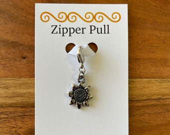 Sunflower Zipper Pull