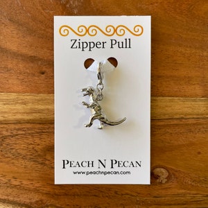 T Rex Dinosaur Zipper Pull