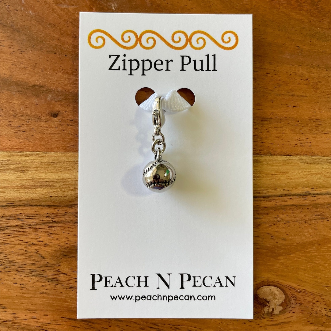 Baseball/softball Zipper Pull Clip On Etsy
