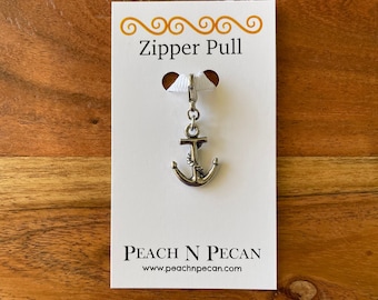 Anchor Zipper Pull Clip On