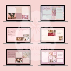 Pink Coquette Aesthetic Bow Desktop Wallpaper Organizer für Mac oder PC, Laptop oder Monitor mit Ordner-Icons Bild 3