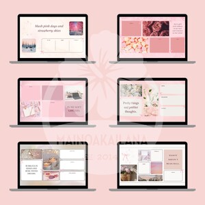 Pink Coquette Aesthetic Bow Desktop Wallpaper Organizer für Mac oder PC, Laptop oder Monitor mit Ordner-Icons Bild 2