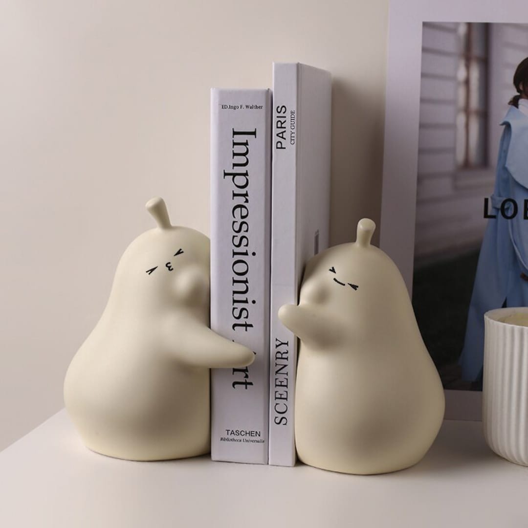 Lovely Pear Ceramic Bookshelves Creative Pear Ceramic Etsy