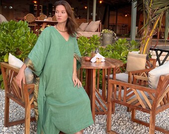 FREE size KAFTAN dress, Vintage design, robe beach cover ups, kaftan maxi dress, Boho  dress, holiday dress, wedding robe, bridesmaid gifts