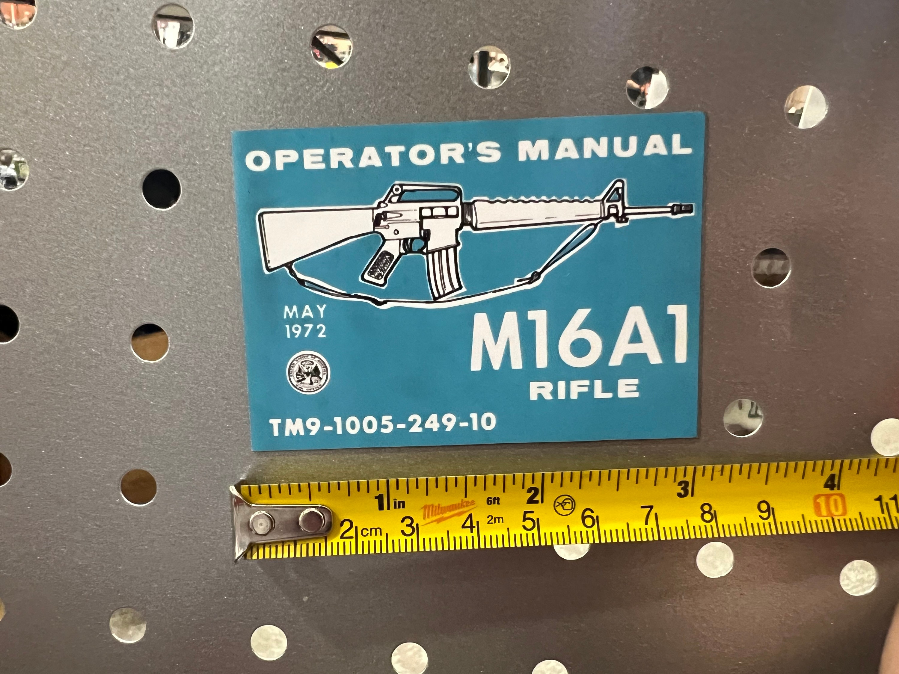 Colt M16A1 MAGNET Operator’s Manual (cover) -- USGI, Vietnam, Desert ...