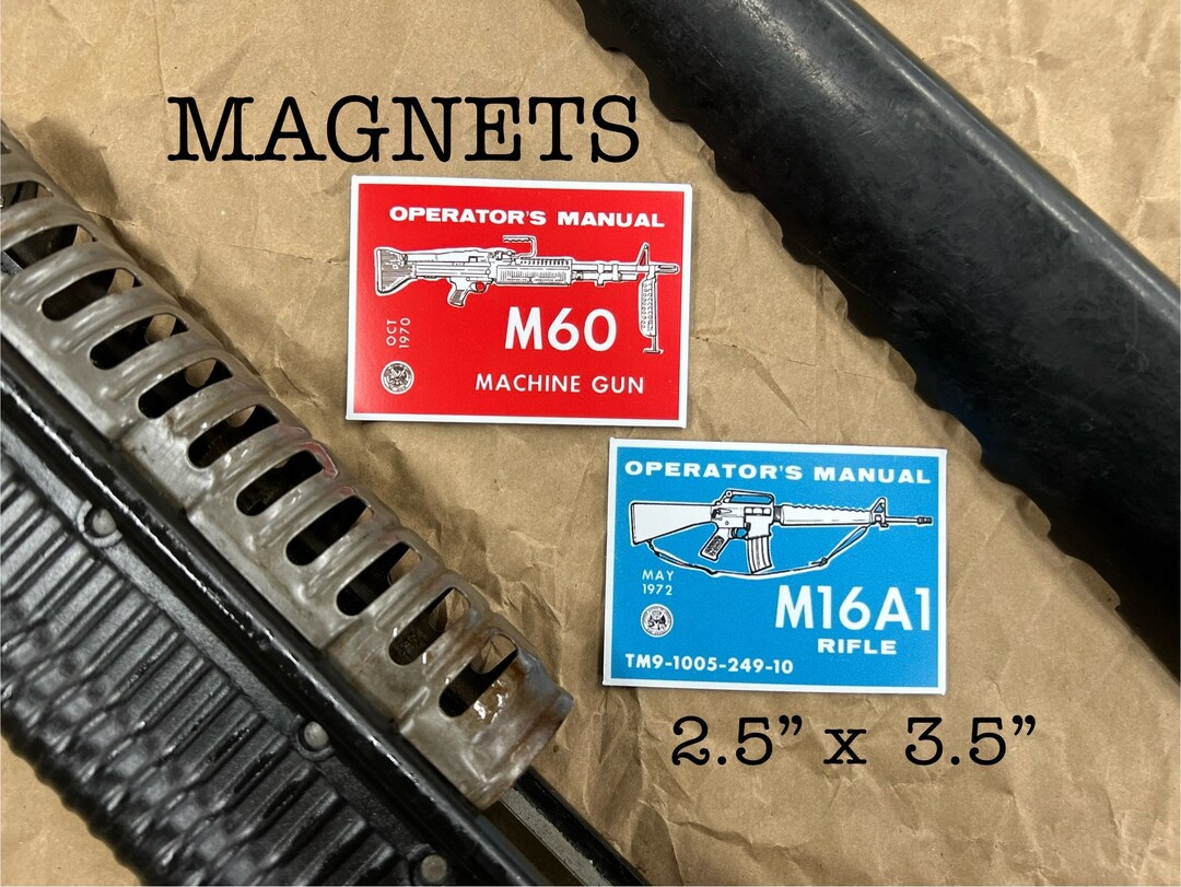 M16A1 And/or M60 MAGNETS “operator’s Manual” (cover) -- USGI, Vietnam ...