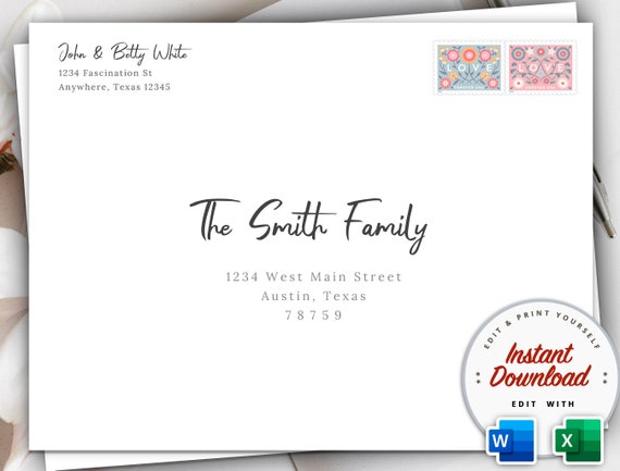 DIY A7 Envelope Tutorial - Wedding Envelopes - Elegant Wedding - 5x7  Envelopes Handmade 