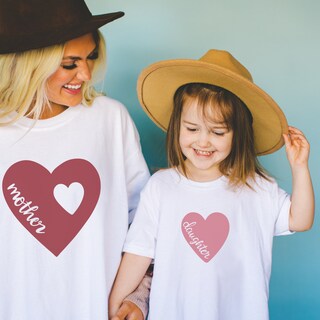 Camiseta Mama And Mini Matching - Estampa Arco-íris Mãe E Filha