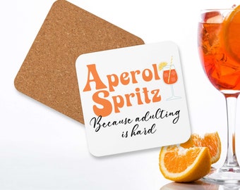 Aperol Spritz Untersetzer, Thema Brautdusche Dekor, Cocktailparty, Pool Dekor Erwachsene, Geschenk für Freund, Elopement After Party, Outdoor Hosting