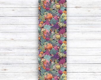 Yoga Mat Coral Reef Printed Yoga Mat Meditation Mat Colorful Gift Home Exercise Mat Beach Yoga mat Zen Design for Women Yoga Matt Pilates