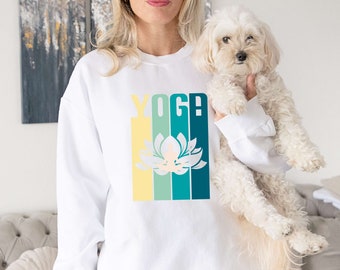 Sweat-shirt de yoga, chemise de yoga, pleine conscience, cadeau pour les amateurs de yoga, chemise spirituelle, méditation, cadeau pour yogi, vêtements de yoga, vêtements de yoga, Namaste