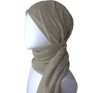Golden Bronze sparkle hijab, Metallic hijab, Formal Hijab, Party hijab, Eid hijab, Special occasions hijab, shimmer hijab, made in Jordan