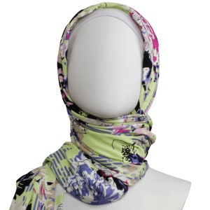 Printed Jersey Hijab, jersey hijab, Unique cotton jersey hijab, made in Jordan, standard size
