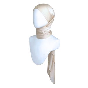 Champagne Satin Crinkle Hijab For Formal occasions, Champagne pearl gold party hijab, fancy hijab, sparkly hijab for special occasions