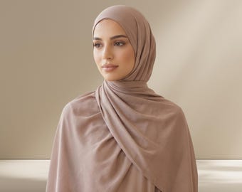 Rosy Brown Bamboo Modal Hijab: Soft, Breathable, Non-Slip