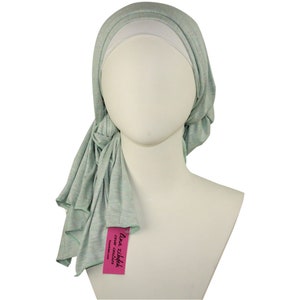 Jersey hijab, green Jersey Hijab, hijab, made in Jordan, standard size, hijab cotton feel