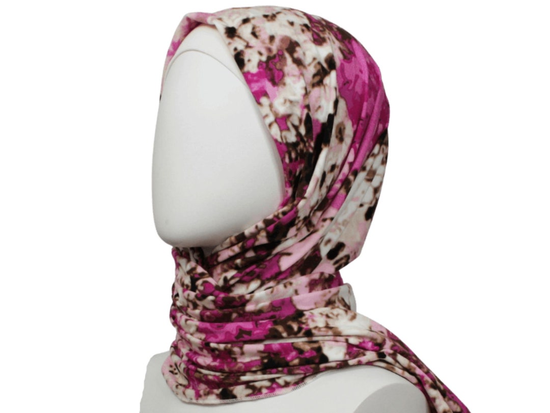Hijab, Printed Jersey Hijab, Cotton Jersey Hijab, Everyday Hijab