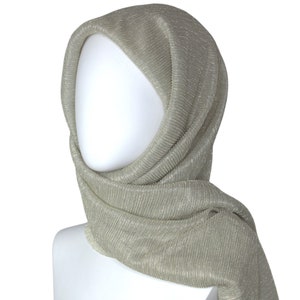 Golden light sparkle hijab, Formal Golden Beige Hijab, Party hijab, Eid hijab, Special occasions hijab, made in Jordan