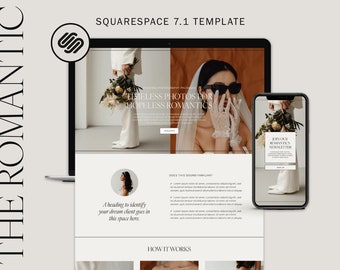 Website Template for Photographer Squarespace, Website Template for Wedding Venue, Squarespace Wedding Photographer, Elegant Website Design