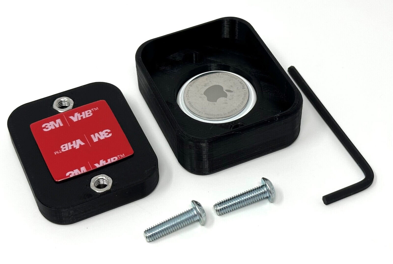 Apple AirTag water-resistant stealth holder with adhesive tape