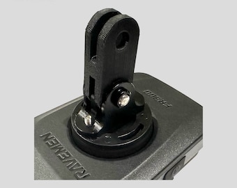 May include: Black GoPro mount adapter with a screw and a black plastic base. The base has the words "NEWMEN" and "MOBO" printed on it.