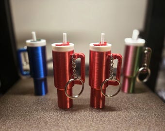 Mini Chapstick Tumbler Keychain 3D Print STL