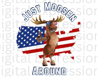 Moose PNG America Flag Instant Download Printable Png Digital Download Coffee Mug Png Moose png USA png t shirt Design png t-shirt graphic