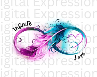 Infinity PNG Infinite Love Instant Download Tie Dye Printable Png Digital Download Coffee Mug Png t shirt Design png Infinity png for shirt