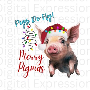 Christmas PNG Pig Clipart Instant Download Printable Christmas ornament Png Coffee Mug Png Holiday shirt Design png Pig Graphic