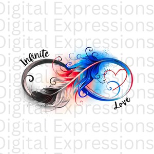 Infinite Love PNG Infinity Instant Download Tie Dye Printable Png Digital Download Coffee Mug Png t shirt Design png Infinity png for shirt