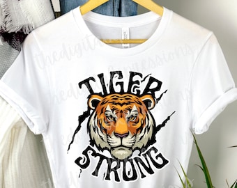 Tiger Strong Graphic Tee - Bella Canvas Unisex T-Shirt