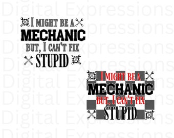 Auto Mechanic PNG (Set of 2), Automotive Technician Graphics, Cricut Car Mechanic Sublimation Clip Art, Funny Mechanic Quote Gift