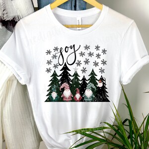 Christmas shirt Gnome tshirt Joy tshirt Christmas tshirt Womens Christmas tshirt Christmas Party shirt Christmas Holiday tee Merry Christmas