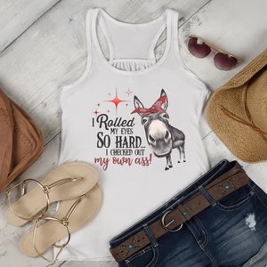 Funny Donkey PNG: Rolled My Eyes Design (Digital Download) image 3