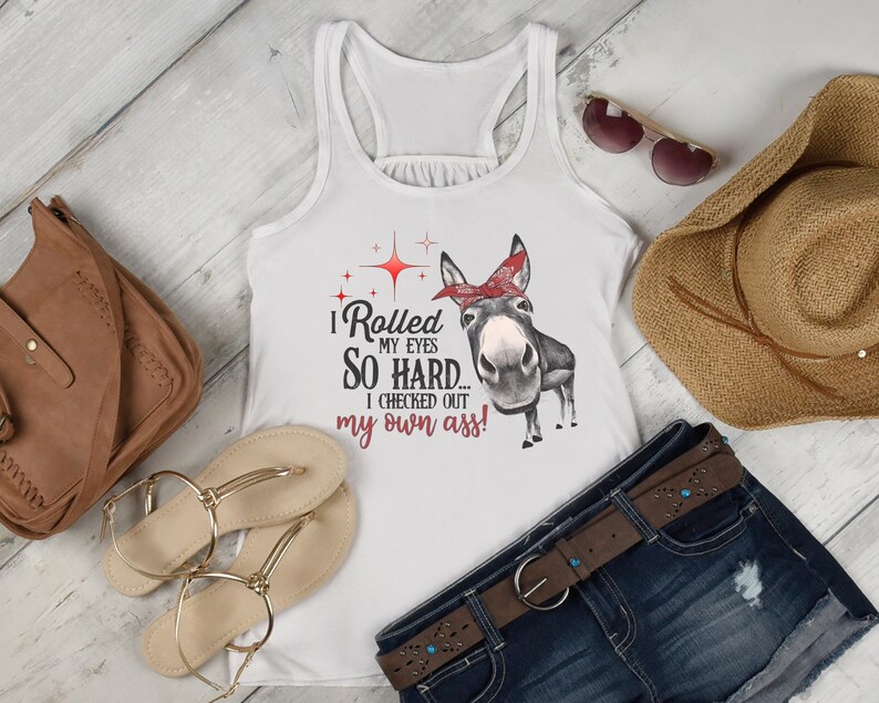 Funny Donkey PNG: Rolled My Eyes Design (Digital Download) image 3