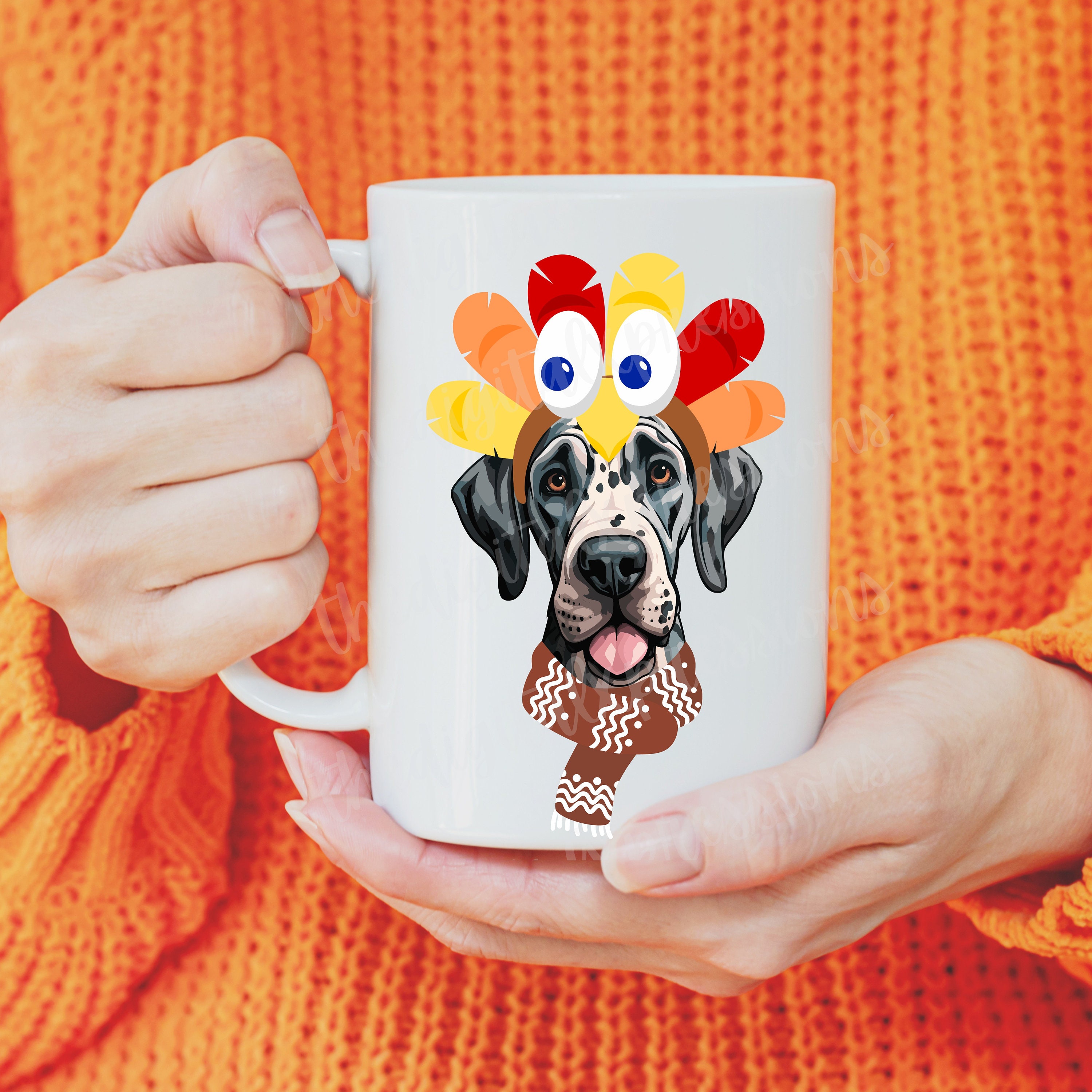 Great Dane PNG Great Dane Instant Download Fall Printable Png Digital