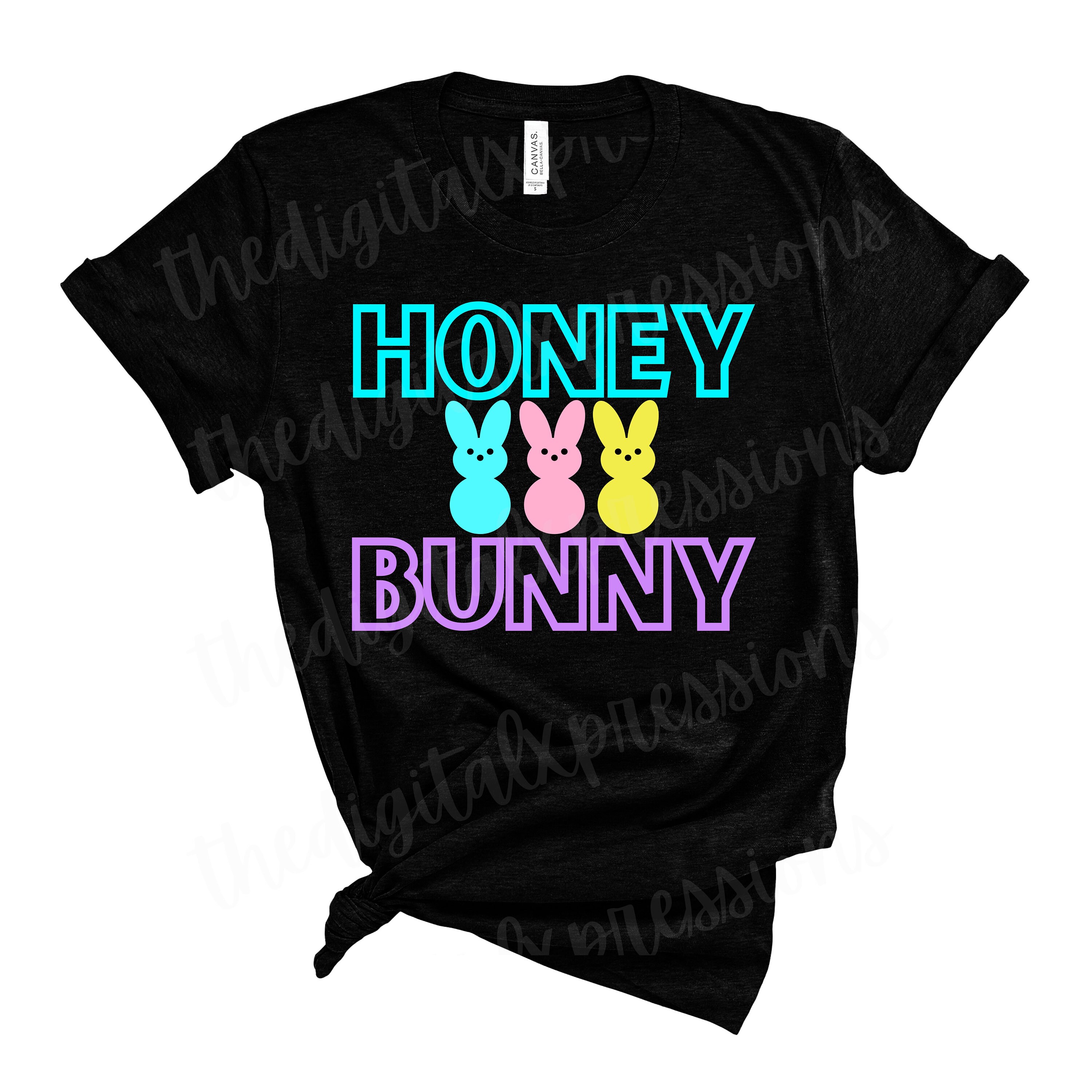 Happy Easter Bunny T-Shirt For Women - Cute Rabbit Graphic Tee, Short Sleeve Holiday Top - View #12